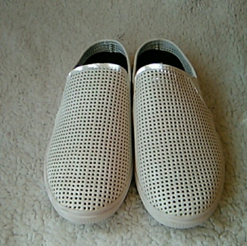 Mercer White Mule Slide On Sneakers - Picture 2 of 4